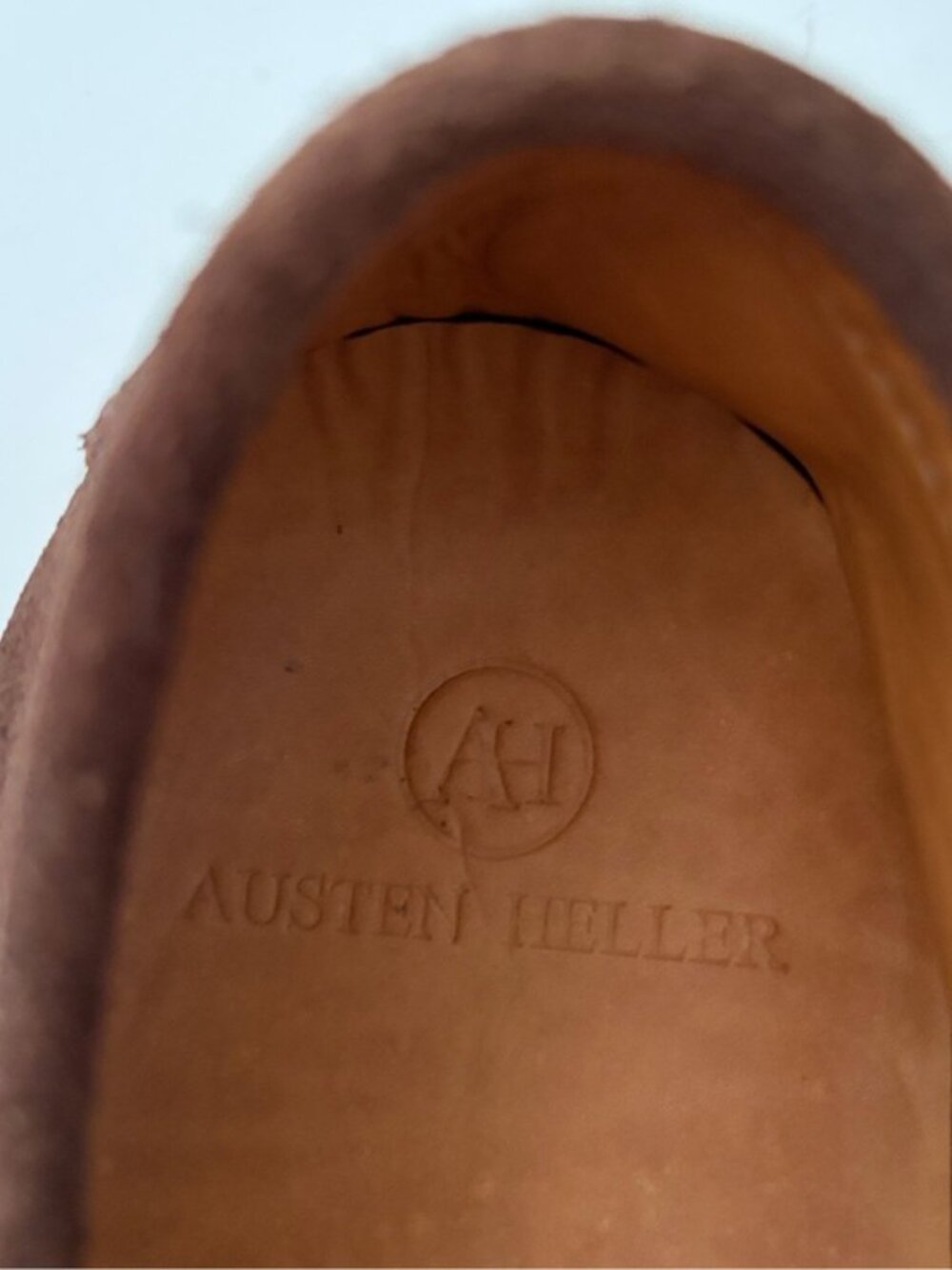 Austen Heller Man’s Whaler Loafers Brown Suede Handmade Moccasin Loafers 10.5 - Picture 7 of 16